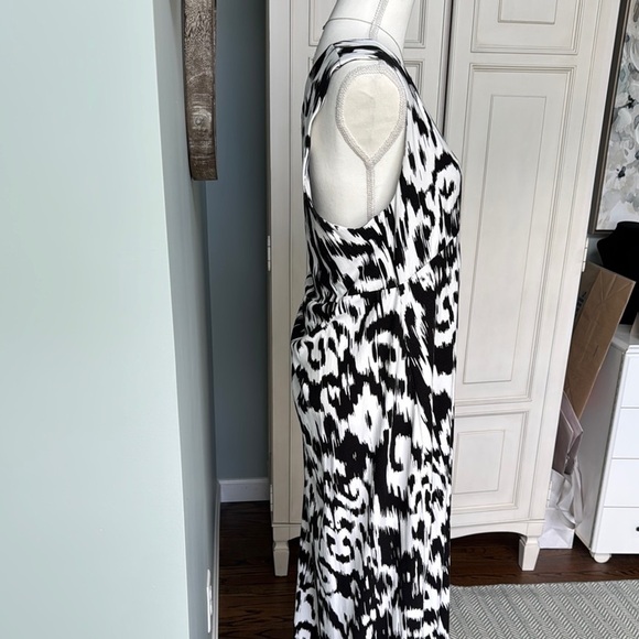 Chico's Black and White Sleeveless V-Neck Sundress Chico's size 3 or XL - Picture 4 of 6